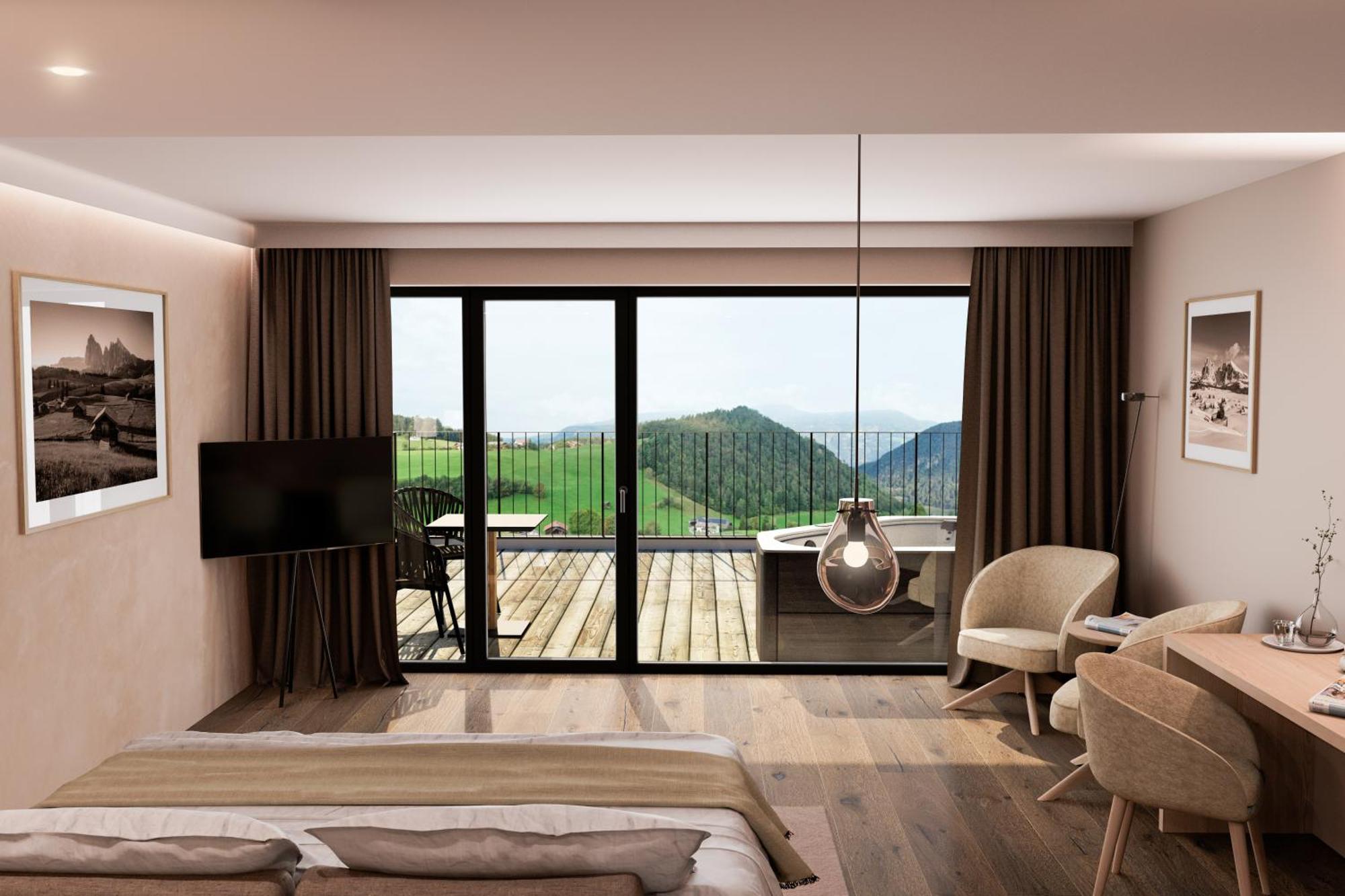Hotel Alpenflora Castelrotto Quarto foto